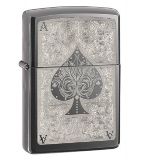 Zippo Black Ace (finitura black ice )