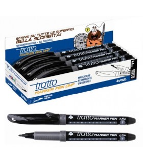 Tratto Marker Pen OHP F conf. da 8 pz. colore Nero