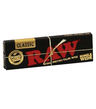 Cartina Raw Black Corta Singola conf. 50 libretti da 50 cartine