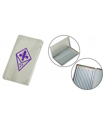 Confezione di Metallo F.C. Fiorentina con 12 Matite colorate