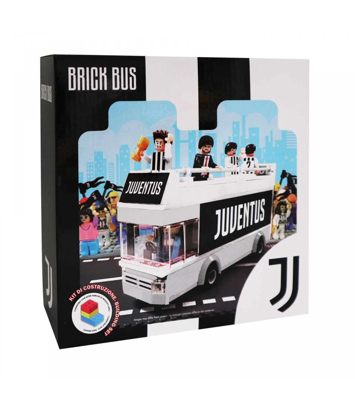 Brick Bus F.C. Juventus da Costruire con Personaggi