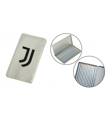 Confezione di Metallo F.C. Juventus con 12 Matite colorate