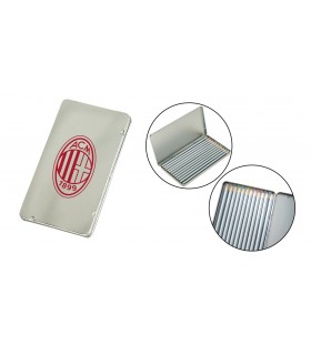 Confezione di Metallo A.C. Milan con 12 Matite colorate