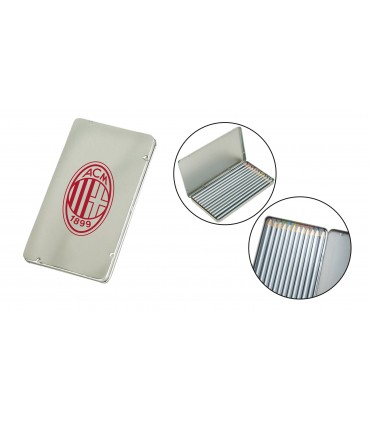 Confezione di Metallo A.C. Milan con 12 Matite colorate