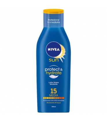 Latte Solare Idradante Nivea  da 200 ml  FP15 +