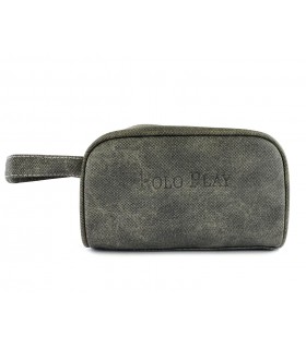 Beauty Case Uomo Effetto Sabbiato con Manico   Le Kikke Dim.23x13 cm Disponibile in 4 colori