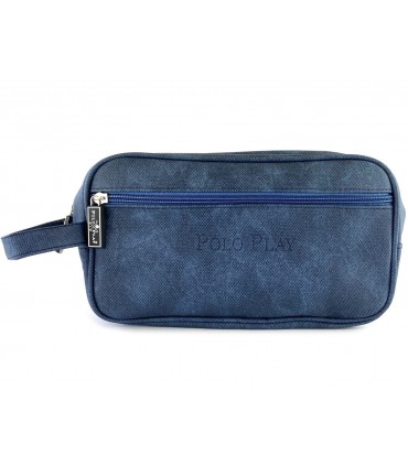 Beauty Case Uomo Effetto Sabbiato con Manico  Le Kikke Dim.27x17 cm Disponibile in 4 colori