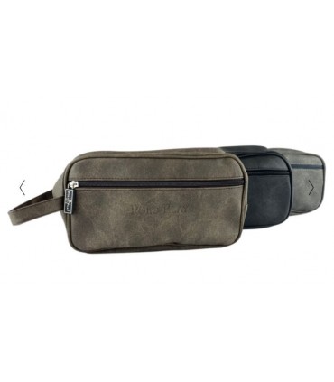 Beauty Case Uomo Effetto Sabbiato con Manico  Le Kikke Dim.27x17 cm Disponibile in 4 colori