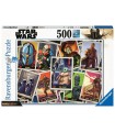 Puzzle Ravensburger 49x36 cm. 500 pz. Star Wars The Mandalorian