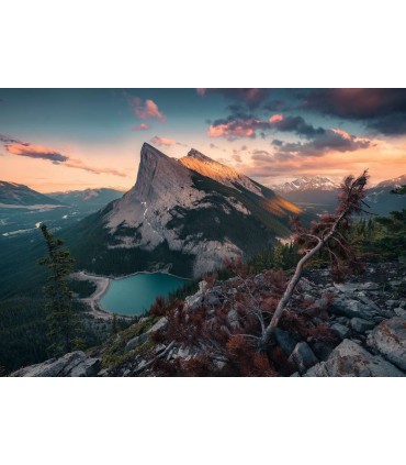 Puzzle Ravensburger 70x50 cm. 1000 pz. Tramonto in Montagna