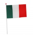 Bandierina Italia in PVC con Asta Misura  30x20 cm