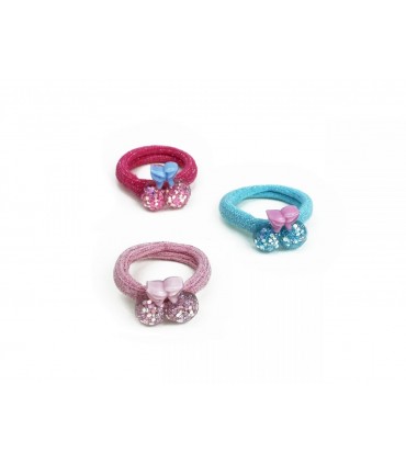 Elastici per Capelli Le Kikke con Pony e Glitter