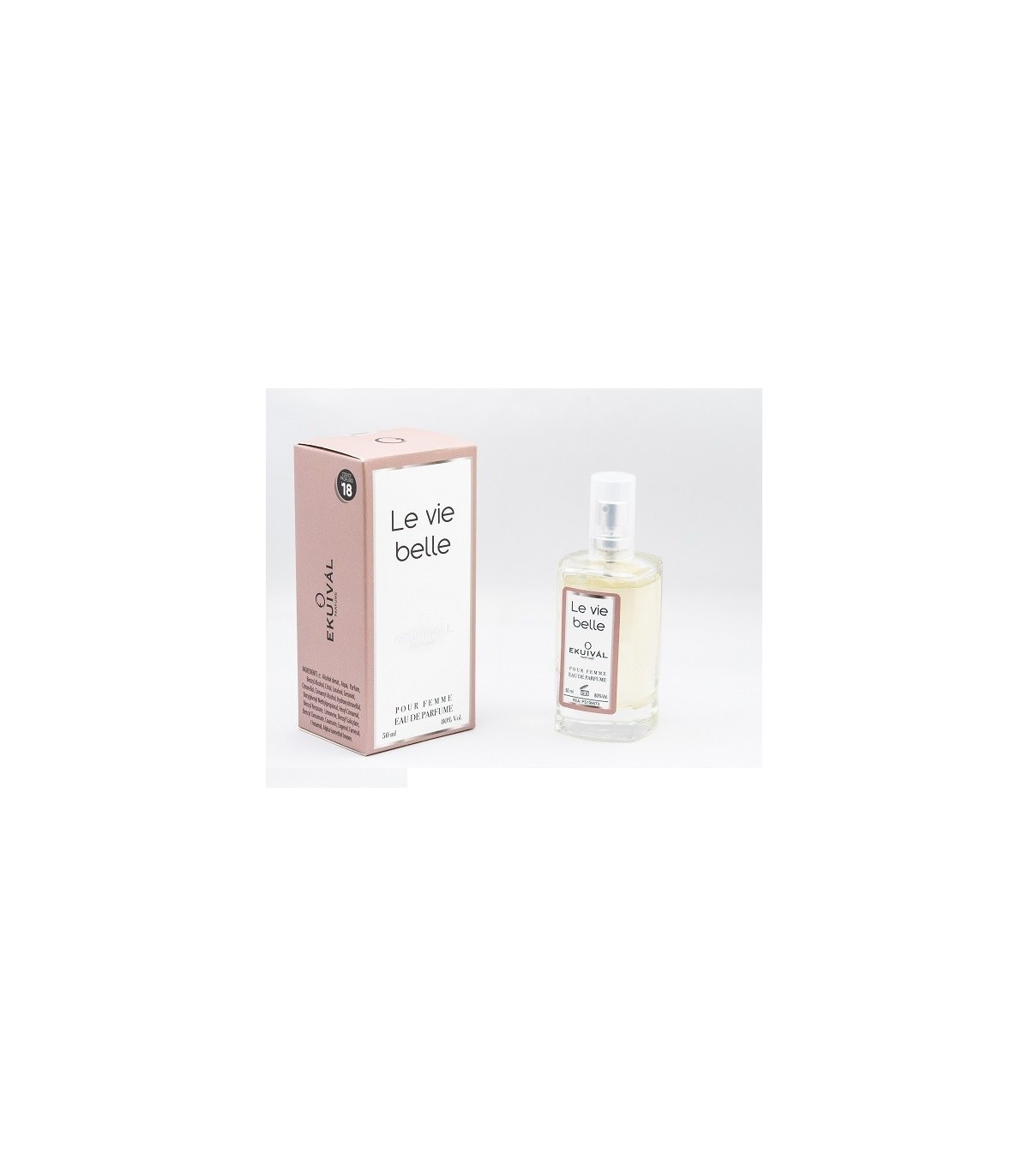 Profumo Ekuival Ispirato a La Vie Est Belle di Lancome da 50 ml N.18