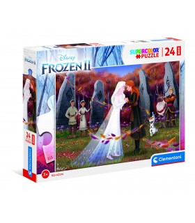 Puzzle Supercolor Clementoni Maxi 24 pz. Disney Frozen 2