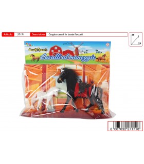 Coppia Cavalli Floccati