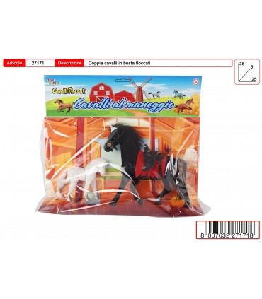 Coppia Cavalli Floccati