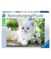 Puzzle Ravensburger 80x60 cm. 1500 pz. Gattino Bianco
