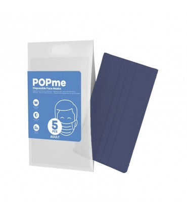 Mascherine Chirurgiche Protettive POPme Monouso 3 Strati colore Blister da 5 pz.