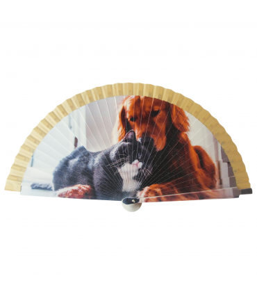 Ventagli in Legno Dipinti a Mano su Entrambi i Lati conf. 12 pz. assortiti come in foto