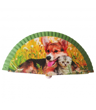 Ventagli in Legno Dipinti a Mano su Entrambi i Lati conf. 12 pz. assortiti come in foto