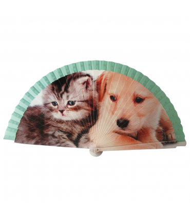 Ventagli in Legno Dipinti a Mano su Entrambi i Lati conf. 12 pz. assortiti come in foto