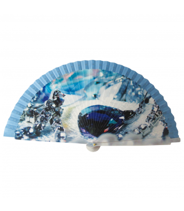 Ventagli in Legno Dipinti a Mano su Entrambi i Lati conf. 12 pz. assortiti come in foto