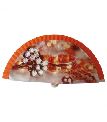 Ventagli in Legno Dipinti a Mano su Entrambi i Lati conf. 12 pz. assortiti come in foto