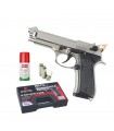 Pistola a Salve Scacciacani Mod. Beretta P92 Calibro 8 mm colore Cromato