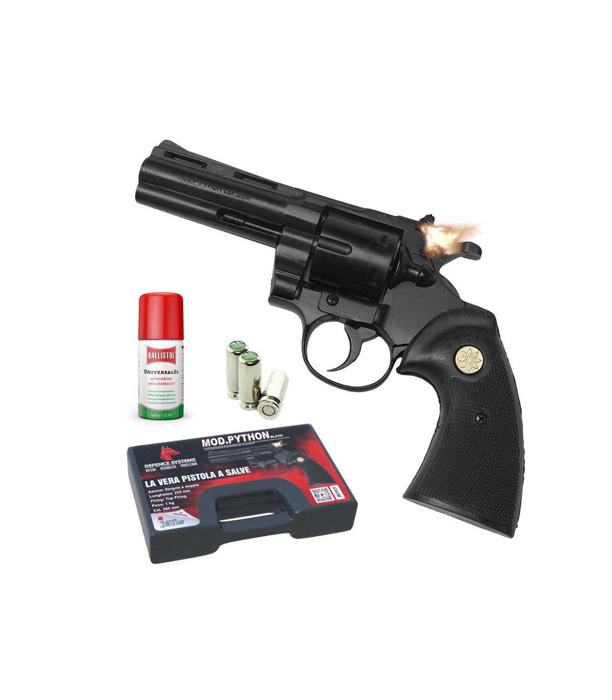 Pistola a Salve Scacciacani Mod. Phyton Revolver Calibro 38mm