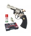Pistola a Salve Scacciacani Mod. Phyton Revolver Calibro 38mm colore Cromato