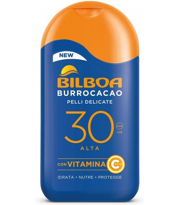 Bilboa Burrocacao al  Latte Protezione Solare Alta 200ml SFP 30 +