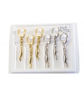 Corni Predan Piccoli in Metallo Smaltati a Mano in Cartella da 6 pz. assortiti con 2 colori