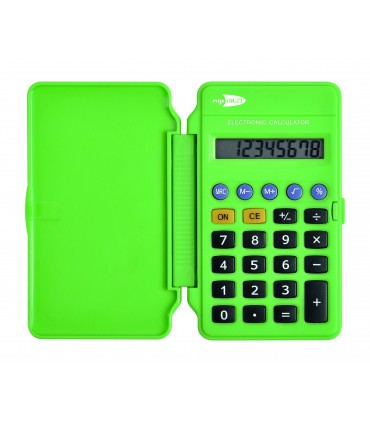 CALCOLATRICE LEBEZ 8 CIFRE COLORE FLUO