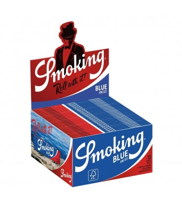 Cartina Smoking lunga Blue conf. da 50 pz.