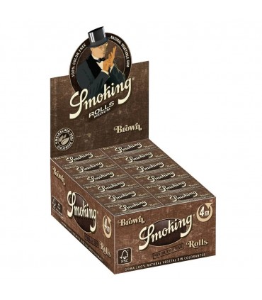 CARTINE A  RULLO SMOKING BROWN   CONF. DA 24 PZ.