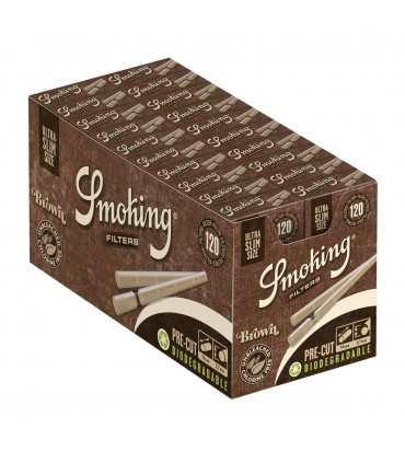 Filtri Smoking Brown Bio Ultra Slim 5.7mm in scatolina conf. 20 pz.