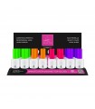 Smalto Up per Unghie Trasparente assortiti Lady Venezia da 12ml Expo da 24 pz. assortito con  8 colori