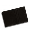 Portacarte di Credito Dal Negro 6 Posti + 1 Verticale in Vera Pelle Color Vitello Nero