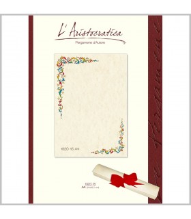 Carta Pergamena L'Aristocratica 160 gr. Formato A4 colore avorio conf.12 fogli