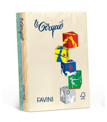 Risma 80gr Favini mix 5 colori assortiti da 500 fogli