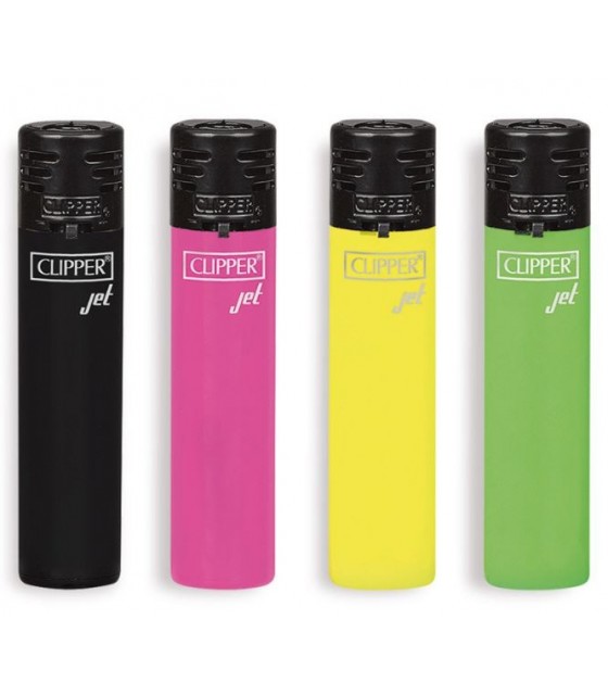 Clipper Set Da 4 Accendini Metallic Fluo - Ricaricabili, Pietra Sostituibile - Qualità Resistente