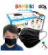 Mascherine Chirurgiche Protettive BAMBINI GDA COLORE NERO Tipo II Monouso conf. 50 pz. (imballate in blister da 10 pz.)