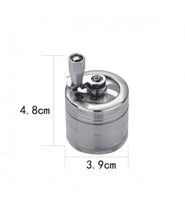 Grinder Champ in Metallo con Macinino 4 Parti Diam.40mm conf. 6 pz. assortito con 2 colori