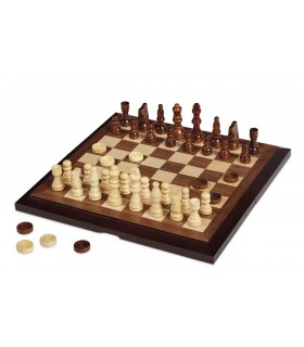 Scacchi Dama Tria in Legno Dal Negro cm.30