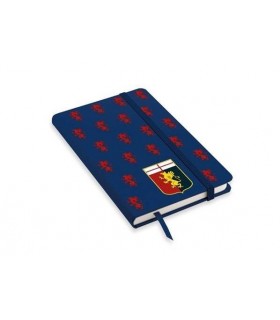 Nootebook A6 con Elastico F.C. Genova disponibile in 2 colori Bianco e Blu