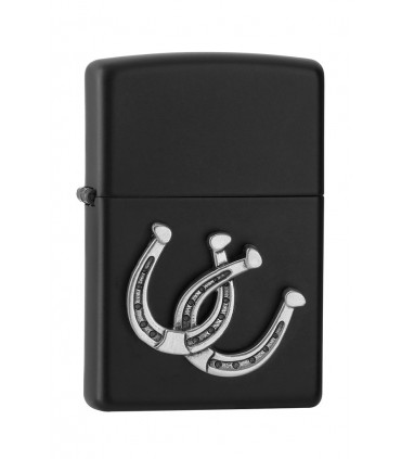 ZIPPO CON PLACCA HORSESHOE