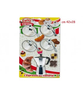 Cartella Coffee Break con Caffettiera e Tazzine