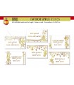CARTONCINI AUGURALI di natale  SEMPLICI bianchi CONF. 60 PZ. ASSortiti in 6 soggetti