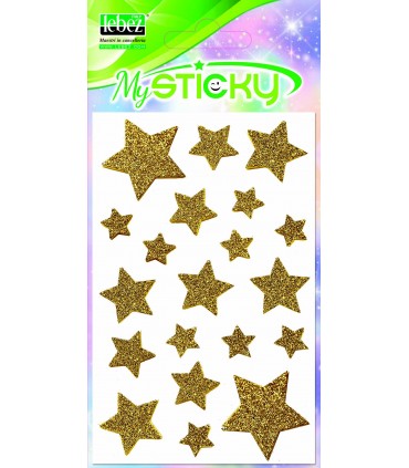 stickers adesivi lebez glitterati expo da 72 buste assortiti come da foto