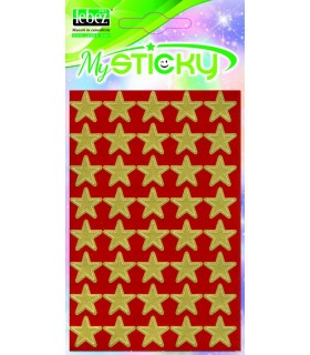 stelle adesive colore oro blister 80 pz